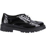 Hush Puppies Womens Maxine Patent Senior Shoe Black