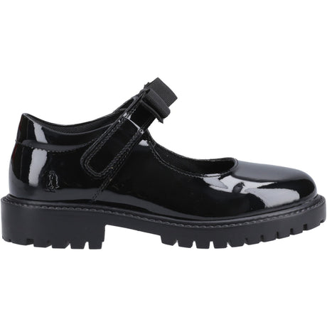 Hush Puppies Junior Girls Astrid Bow Patent Jnr Black