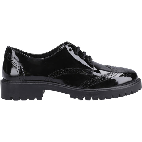 Hush Puppies Junior Girls Athena Patent Jnr Black