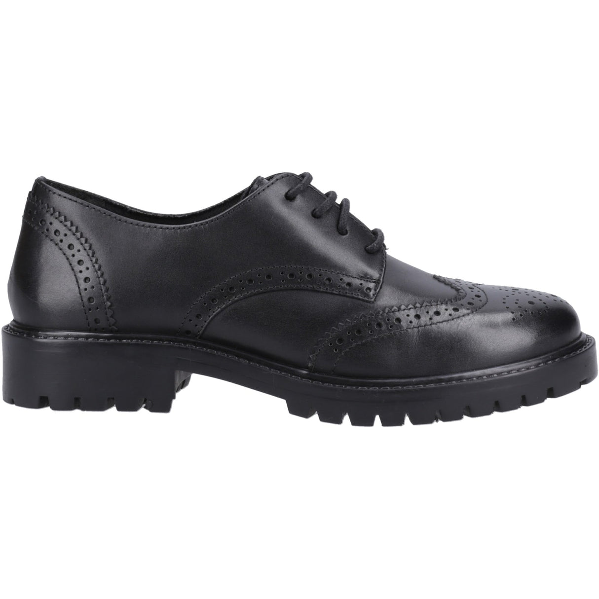Hush Puppies Girls Athena Senior Shoe Black