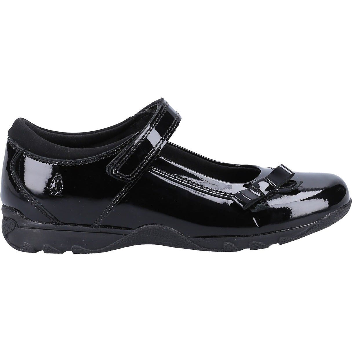 Hush Puppies Junior Girls Carrie School Shoe Junior Black