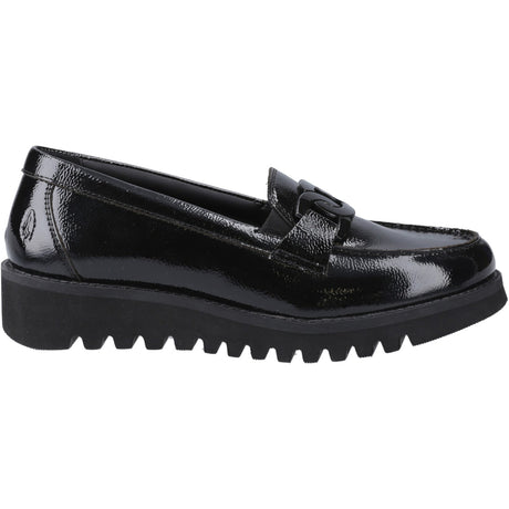 Hush Puppies Girls Francis Loafer Patent Black