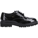 Hush Puppies Junior Girls Gabi Lace Up Patent Jnr Black