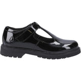 Hush Puppies Junior Girls Gracie Junior Patent School Shoe Patent Black