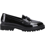 Hush Puppies Junior Girls Grazia Loafer Patent Jnr Black