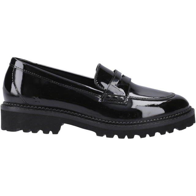 Hush Puppies Junior Girls Grazia Loafer Patent Jnr Black