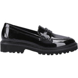 Hush Puppies Girls Grazia Loafer Patent Snr Black