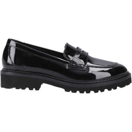 Hush Puppies Girls Grazia Loafer Patent Snr Black