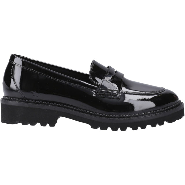 Hush Puppies Girls Grazia Loafer Patent Snr Black