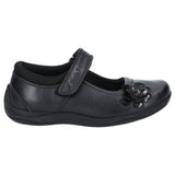 Hush Puppies Junior Girls Jessica Junior School Shoe Black