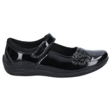 Hush Puppies Junior Girls Jessica Junior Patent School Shoe Patent Black