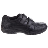 Hush Puppies Mens Jezza Senior School Shoe Black