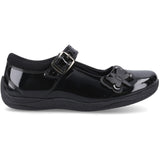 Hush Puppies Junior Girls JULIE BALLERINA PATENT Black