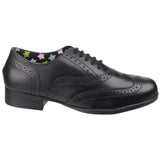 Hush Puppies Girls Kada Junior School Shoe Black