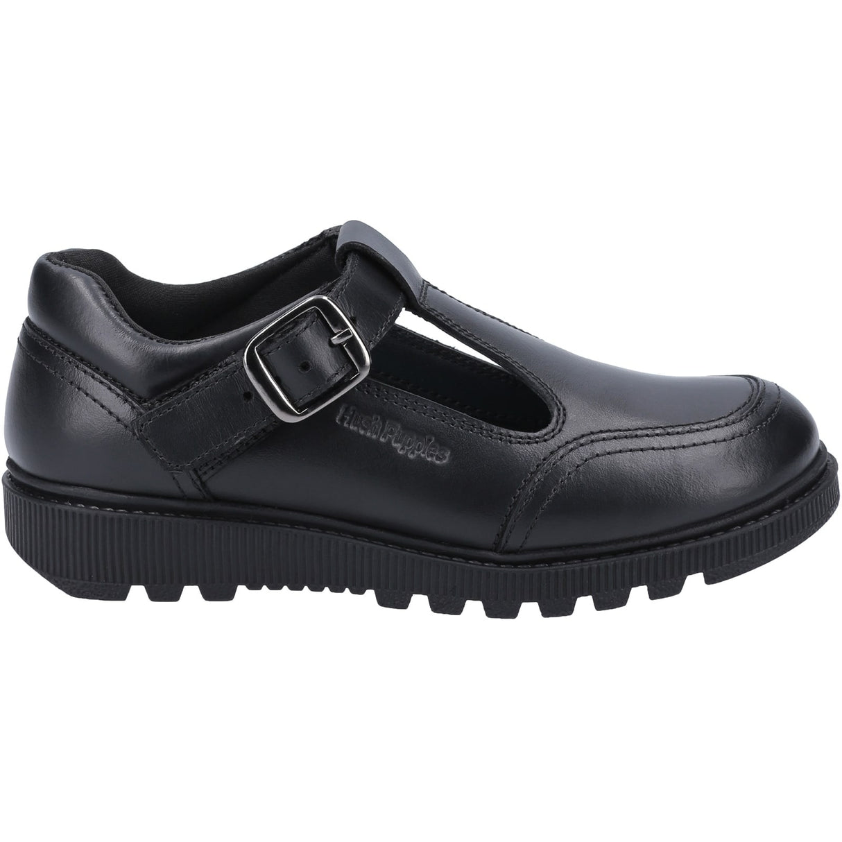 Hush Puppies Girls Kerry Senior School Shoe Black