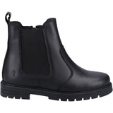Hush Puppies Girls Laura SNR Chelsea Black