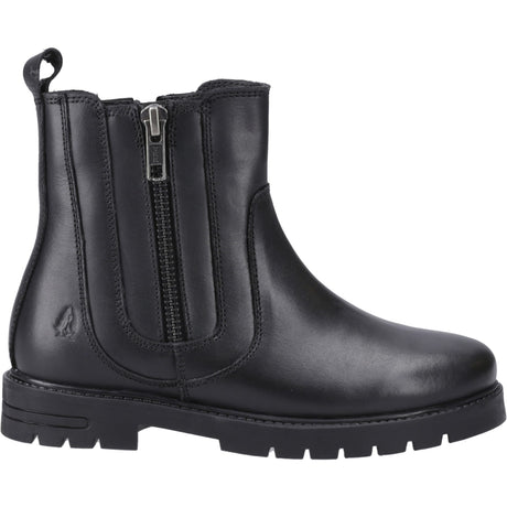 Hush Puppies Girls Liana Zip Boot Snr Black