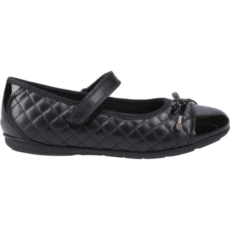Hush Puppies Girls Lottie Quilt Ballerina Snr Black