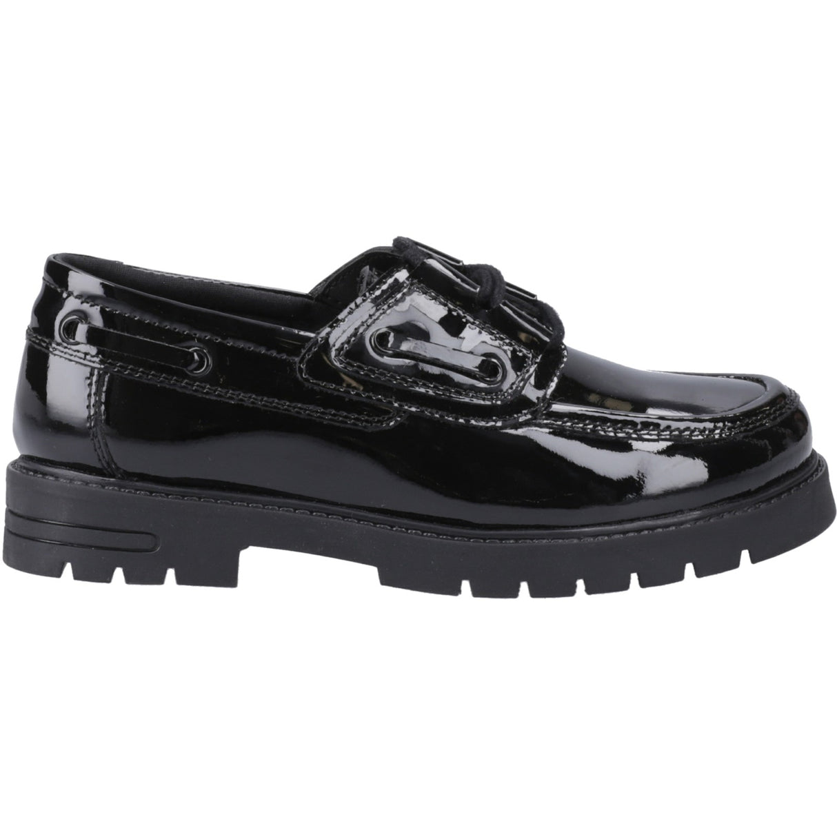 Hush Puppies Junior Girls Lucy Patent Jnr Black