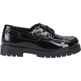 Hush Puppies Junior Girls Lucy Patent Jnr Black