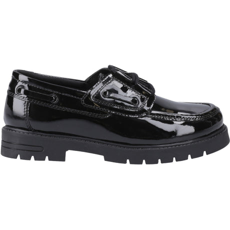 Hush Puppies Junior Girls Lucy Patent Jnr Black