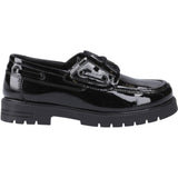 Hush Puppies Girls Lucy Patent Snr Black