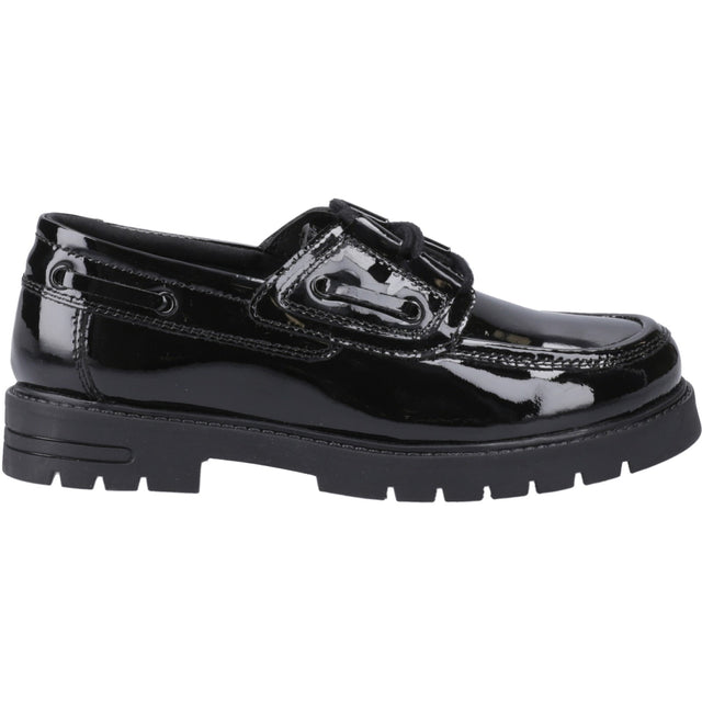 Hush Puppies Girls Lucy Patent Snr Black