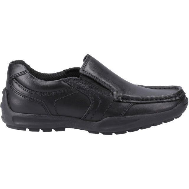 Hush Puppies Junior Boys Morgan Slip On Jnr Black