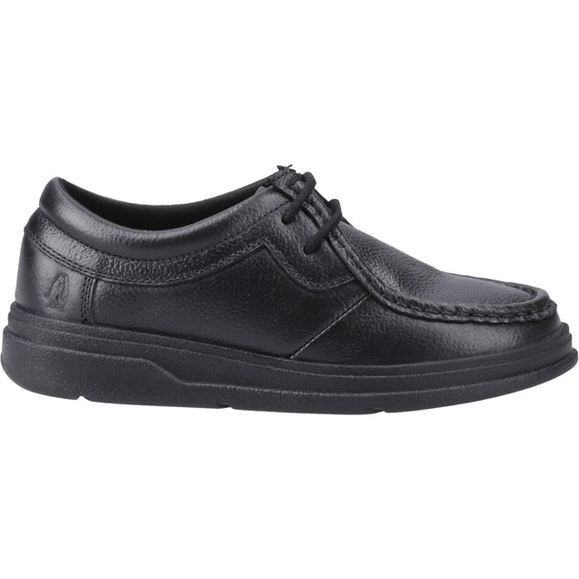 Hush Puppies Junior Boys Ronan Mocc Toe Jnr Black