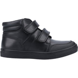 Hush Puppies Junior Boys Seth Junior School Shoe Black