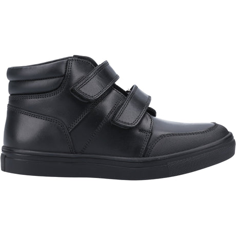 Hush Puppies Junior Boys Seth Junior School Shoe Black
