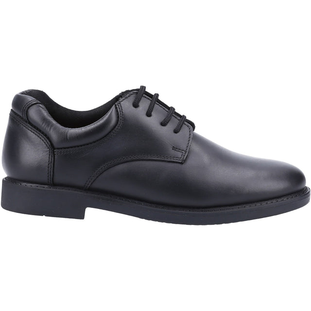 Hush Puppies Junior Boys Tim Junior School Shoe Black