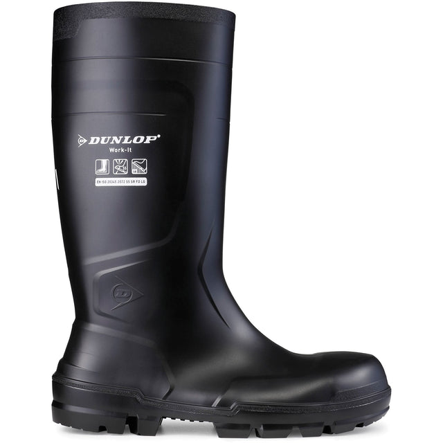 Dunlop Unisex Work-It Full Safety Wellington Blk