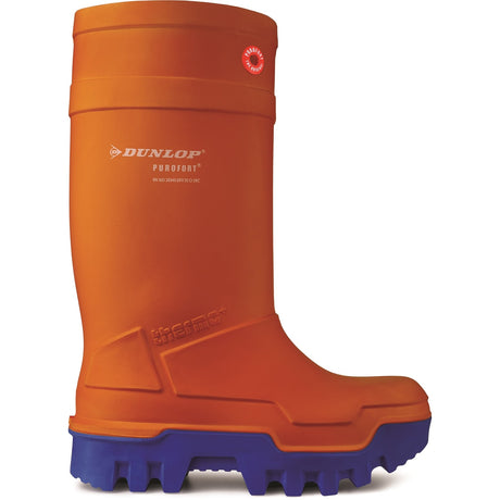 Dunlop Unisex Purofort Thermo+ Full Safety Wellington Orange