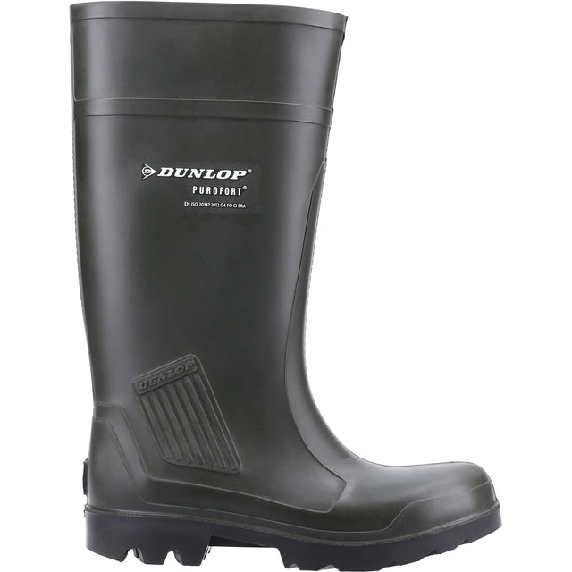 Dunlop Unisex Purofort Professional Full Safety Wellington Green