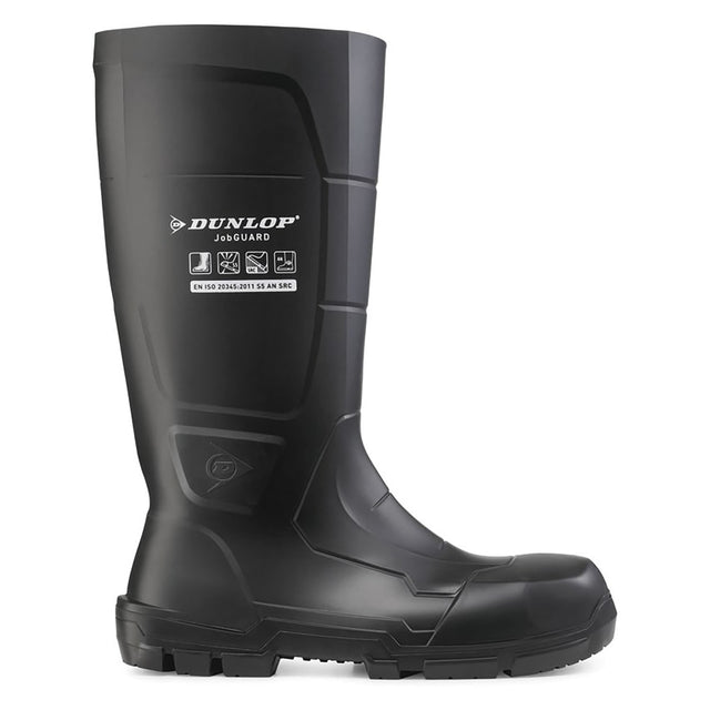 Dunlop Unisex JobGUARD Full Safety Wellington Black
