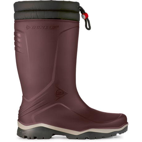 Dunlop Unisex Blizzard Wellington Burgundy/Grey/Black