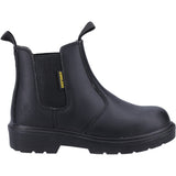 Amblers Safety Unisex FS116 Hardwearing Pull on Safety Dealer Boot Black