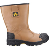 Amblers Safety Mens FS143 Waterproof pull on Safety Rigger Boot Tan