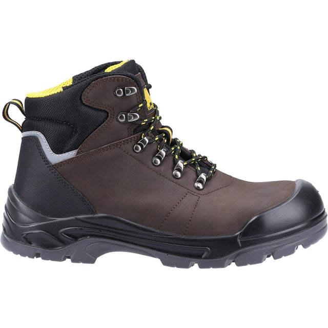 Amblers Safety Mens AS203 Laymore Water Resistant Leather Safety Boot Brown