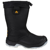 Amblers Safety Unisex FS209 Water Resistant Pull On Safety Rigger Boot Black