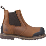Amblers Safety Mens FS225 Goodyear Welted Waterproof Pull On Chelsea Safety Boot Brown