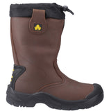 Amblers Safety Unisex FS245 Antistatic Pull On Safety Rigger Boot Brown
