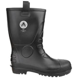 Amblers Safety Unisex FS90 Waterproof PVC Pull on Safety Rigger Boot Black