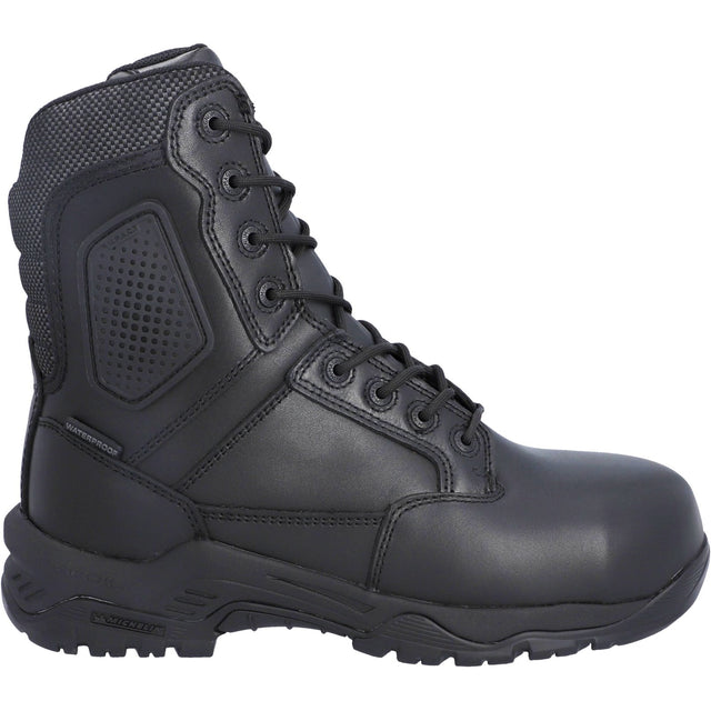 Magnum Unisex Strike Force 8.0 Side-Zip CT CP WP Uniform Safety Boot Black
