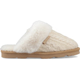 Bearpaw Womens RUMIE CABLE KNIT CREAM
