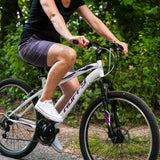 Huffy Extent 26” Adults Mountain Bike - Model Lifestyle view 