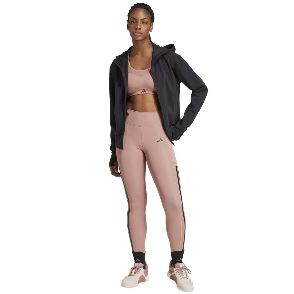adidas Optime 3-Stripes Full-Length Leggings