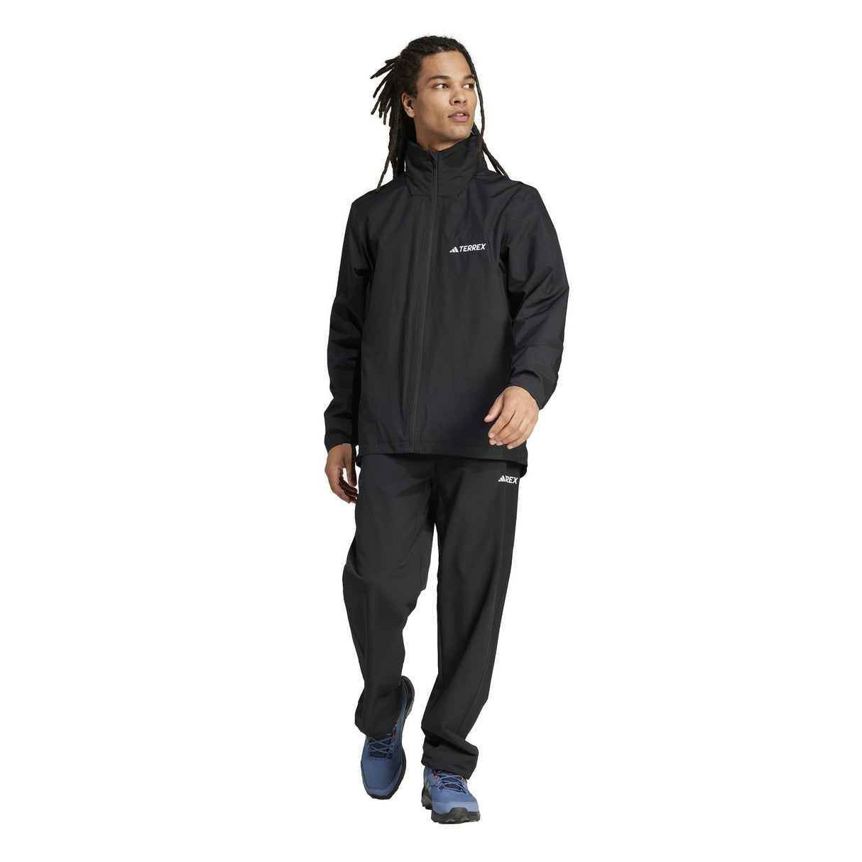 adidas Terrex Multi Essentials Mens Full-Zip Rain Jacket