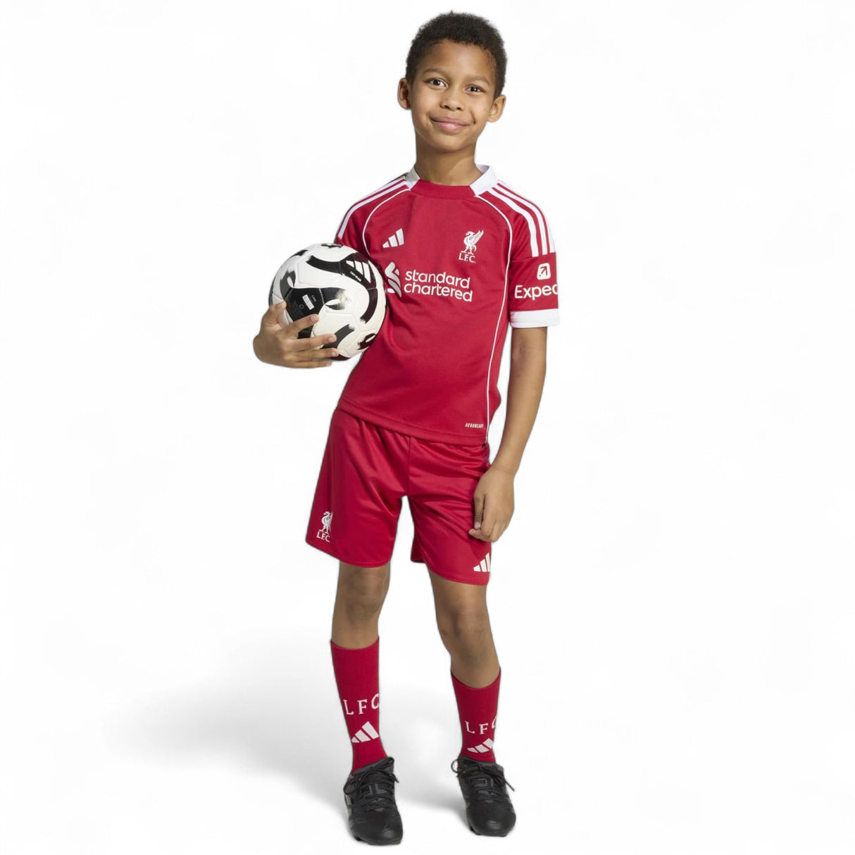 adidas Liverpool Football 2025/26 Mini Kids Home Kit